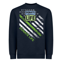 Navy donate life Heavyweight Sweatshirt - DesignPulse