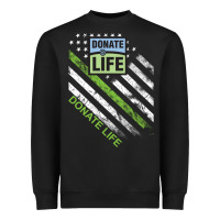 Black donate life Heavyweight Sweatshirt - DesignPulse
