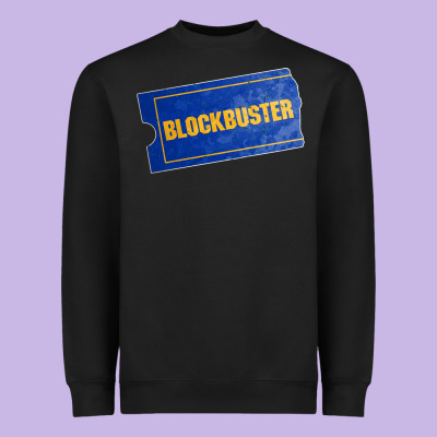 Blockbuster Heavyweight Sweatshirt Designed By Designpulse
