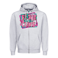 Heather Grey fight for the cure Zipper Hoodie - AdoDesignShop