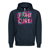 Navy fight for the cure Zipper Hoodie - AdoDesignShop