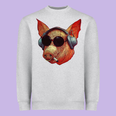 Blodwyn Pig Heavyweight Sweatshirt Designed By Designpulse