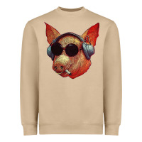 Mushroom Blodwyn pig Heavyweight Sweatshirt - DesignPulse
