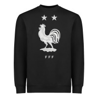 Black FFF Two Stars Heavyweight Sweatshirt - DesignPulse
