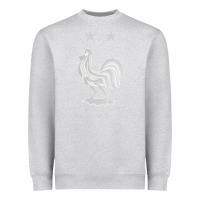 Heather Grey FFF Two Stars Heavyweight Sweatshirt - DesignPulse