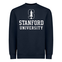 Navy stanford university logo Heavyweight Sweatshirt - DesignPulse