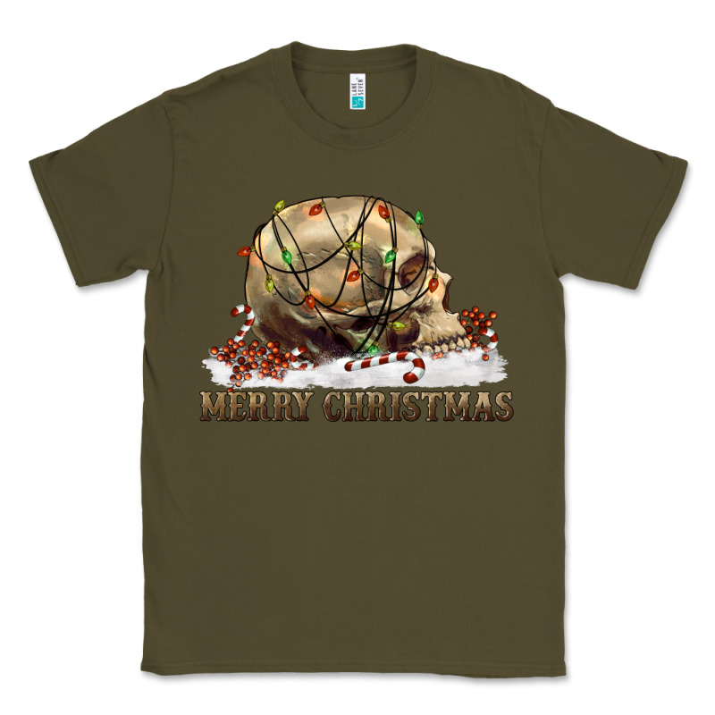 Merry Christmas Skull Classic Tee by RanaPortraitStore | Teevron