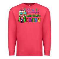 Cardinal just a girl who loves candy Premium Sweatshirt - AdoDesignShop
