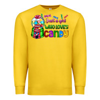 Lemon just a girl who loves candy Premium Sweatshirt - AdoDesignShop
