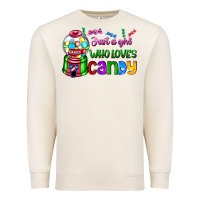 Sandshell just a girl who loves candy Premium Sweatshirt - AdoDesignShop