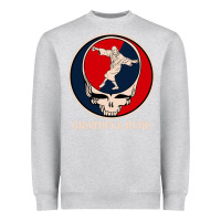 Heather Grey grateful dude Heavyweight Sweatshirt - DesignPulse