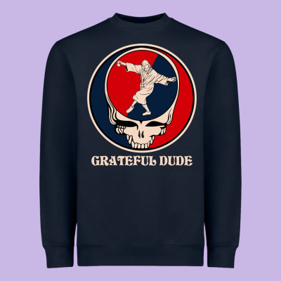 Grateful Dude Heavyweight Sweatshirt Designed By Designpulse
