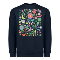 Cute Birds T  Shirt Birds And Blooms   Cute Floral Pattern By Cecca De Heavyweight Sweatshirt | Teevron