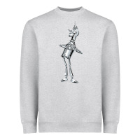 Heather Grey vintage wizard of oz tinman Heavyweight Sweatshirt - DesignPulse