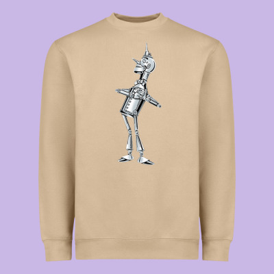 Vintage Wizard Of Oz Tinman Heavyweight Sweatshirt Designed By Designpulse