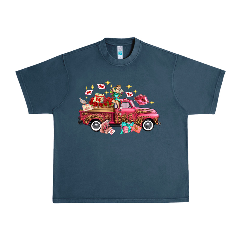 Western Valentines Day Truck Photography Love Side Urban Heavy Tee by FaDigitalArtStudio | Teevron