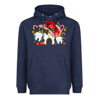 Navy dental Christmas teeth and candies Heavyweight Hoodie - AdoDesignShop
