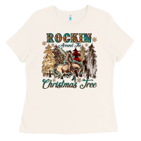 Bone rockin around the christmas tree Ladies Tee - CowGirlArtShop