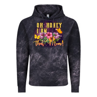 Cloud Black Oh honey i am that mom Vintage Hoodie - FaDigitalArtStudio