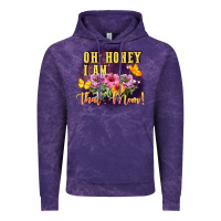 Cloud Purple Oh honey i am that mom Vintage Hoodie - FaDigitalArtStudio