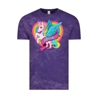 Cloud Purple pride lgbtq unicorn Vintage Tee - OliviaCreatesArt