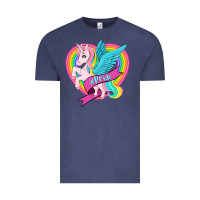 Vintage Denim pride lgbtq unicorn Vintage Tee - OliviaCreatesArt