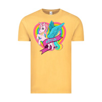 Vintage Mustard pride lgbtq unicorn Vintage Tee - OliviaCreatesArt