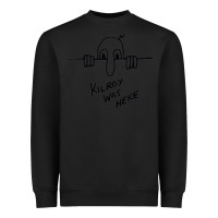 Black Kilroy was here (on RedBubble) gift Heavyweight Sweatshirt - PixelWave