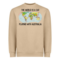 Mushroom the world is a cat playing with australia 2020 shirt Heavyweight Sweatshirt - PixelWave