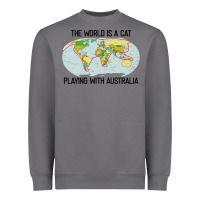 Storm the world is a cat playing with australia 2020 shirt Heavyweight Sweatshirt - PixelWave