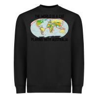 Black the world is a cat playing with australia 2020 shirt Heavyweight Sweatshirt - PixelWave