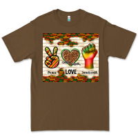 Cacao peace love juneteenth Premium Tee - TumblerDesignByShophia