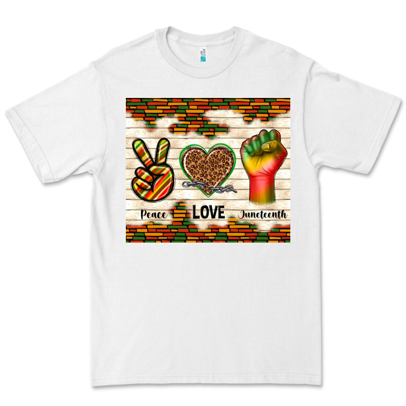 Peace Love Juneteenth Premium Tee by TumblerDesignByShophia | Teevron