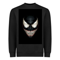Black The venom Heavyweight Sweatshirt - PixelWave