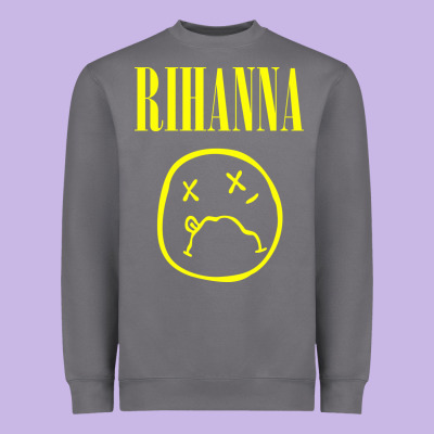 Grunge Rihanna Heavyweight Sweatshirt Designed By Pixelwave