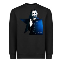 Black ringo starr 01 Heavyweight Sweatshirt - PixelWave
