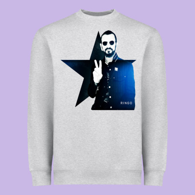 Ringo Starr 01 Heavyweight Sweatshirt Designed By Pixelwave