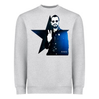 Heather Grey ringo starr 01 Heavyweight Sweatshirt - PixelWave