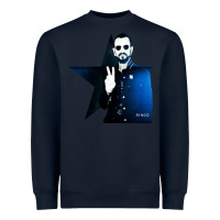 Navy ringo starr 01 Heavyweight Sweatshirt - PixelWave
