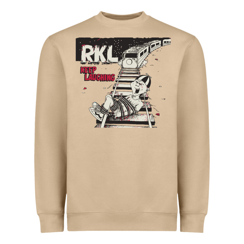 Rkl Keep Laughing Essential Heavyweight Sweatshirt by PixelWave | Teevron