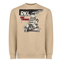 Mushroom RKL Keep Laughing Essential Heavyweight Sweatshirt - PixelWave