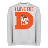 I Love The D Broncos Football Quote Heavyweight Sweatshirt | Teevron