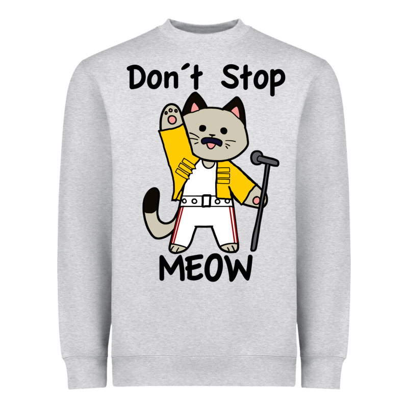 Don´t Stop Meow Heavyweight Sweatshirt by PixelWave | Teevron