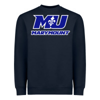 Navy marymount university vectorized Heavyweight Sweatshirt - PixelWave