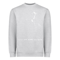 Heather Grey clap your hand say yeah Heavyweight Sweatshirt - PixelWave