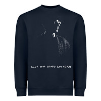 Navy clap your hand say yeah Heavyweight Sweatshirt - PixelWave