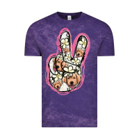 Cloud Purple Jack Russel Peace Sign Vintage Tee - Jasminsmagicworld
