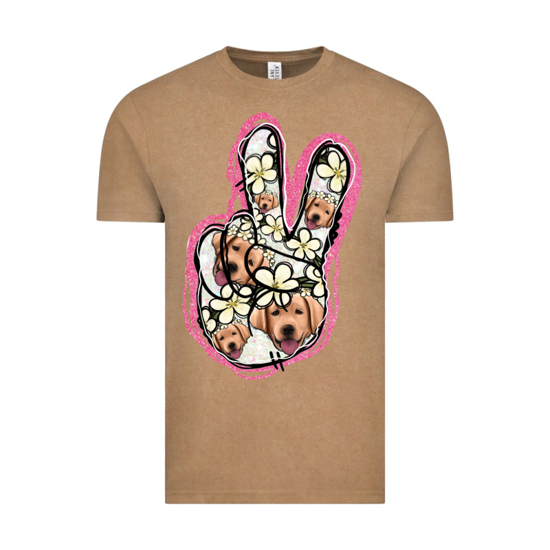Jack Russel Peace Sign Vintage Tee by Jasminsmagicworld | Teevron