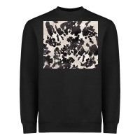 Black black and white cowhide tumbler Heavyweight Sweatshirt - BarkalooDesign