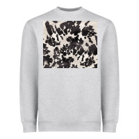 Heather Grey black and white cowhide tumbler Heavyweight Sweatshirt - BarkalooDesign